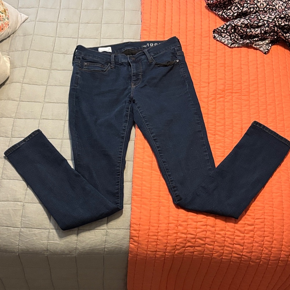 GAP Women's Dark Blue Skinny Jeans